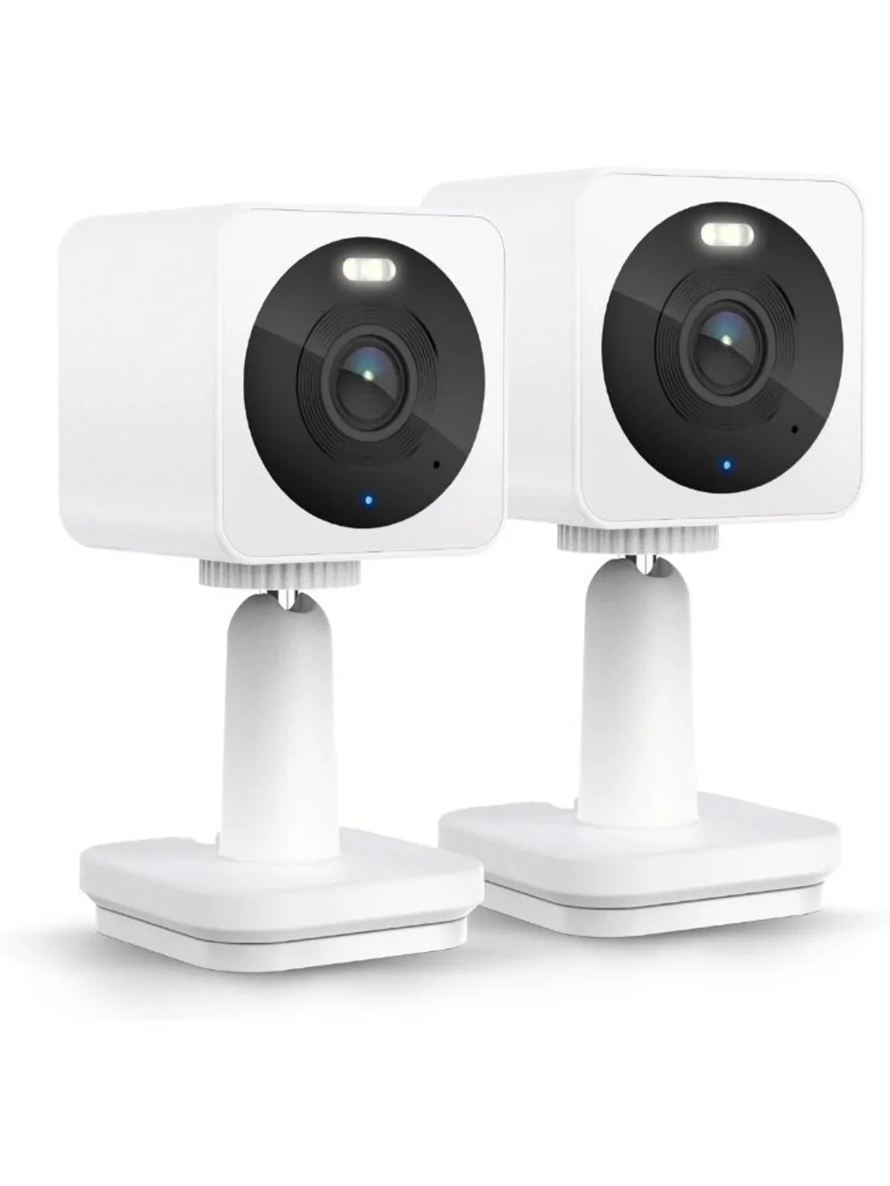 Indoor/Outdoor Security Cameras 2-Pack with Color Night Vision & Motion